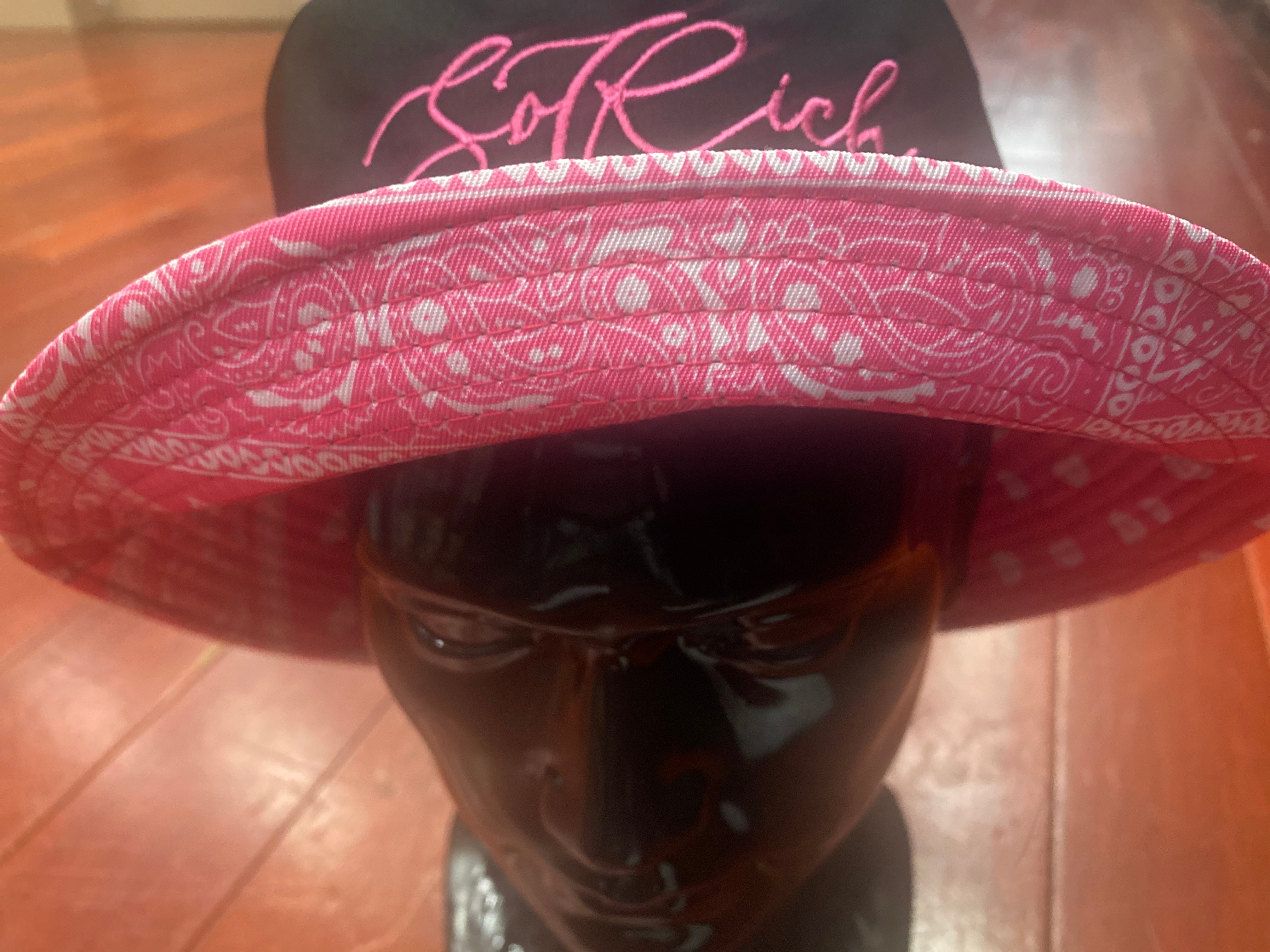 So Rich Black & Pink Bandanna Bucket
